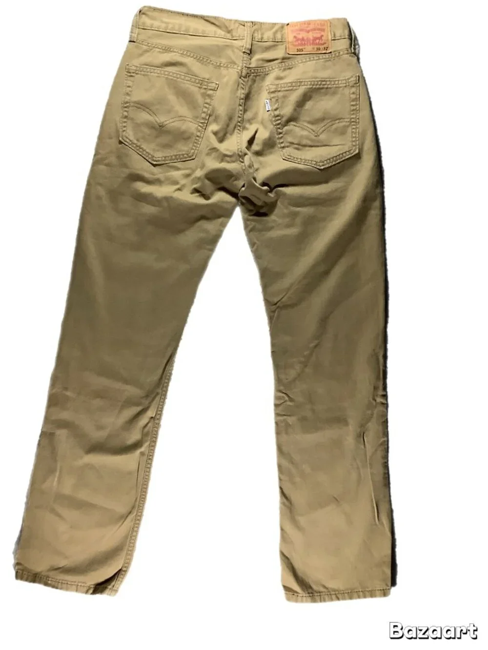 Levi's 505 Men's Khaki Pants Regular Fit Size 30x32 (284)